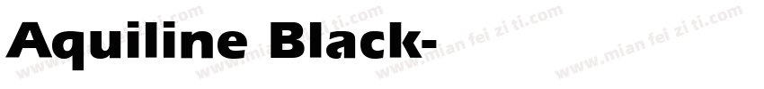 Aquiline Black字体转换